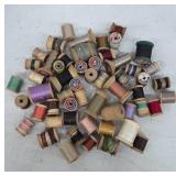 Vintage Wooden Spools of Thread