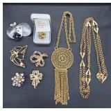 Gold-Tone Jewelry Items