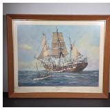 Lowering Boats Print by Percy Dalton