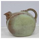 Frankoma Pottery Pitcher Green-Brown Glaze