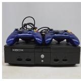 Hacked Original Xbox Console with Controllers