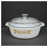 Fire-King Casserole Dish with Glass Lid