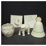 Lenox Ivory and Gold Porcelain Pieces