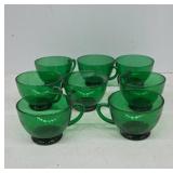 Green Glass Tea Cups With Handles
