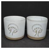 Signed Martz Mushroom Cups