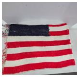 Handmade Crochet American Flag Blanket