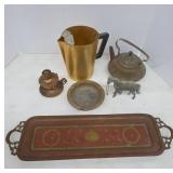 Metal Items with Rectangular Tray