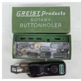 Greist Rotary Buttonholer in Box