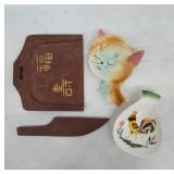 Wood Silent Butler and Ceramic Spoon Rests