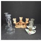 Glass and Ceramic Candle Holders