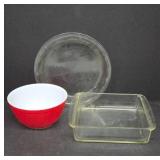 Pyrex Mixing, Pie, and Square Pans