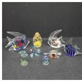 Handcrafted Glass Fish Figurines