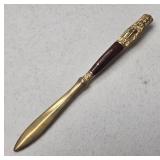 Bronze and Wood Letter Opener