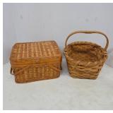 Woven Baskets With Hinged and Open Top Designs