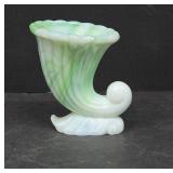Green Glass Cornucopia by Vogue Merc.