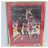 Michael Jordan 1986 Starline Poster in Frame