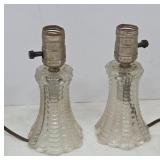 Pressed Glass Miniature Table Lamps