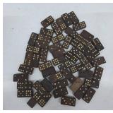 Wooden Dominoes With Dotted Inlays