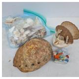 Mix of Shells and Ceramic Figurine