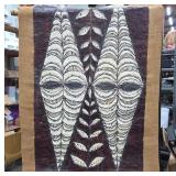 Hand-Painted Pacific Islands Barkcloth Tapa Cloth