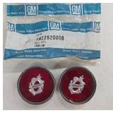 GM Oldsmobile Cutlass Red Crest Emblems