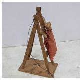 Wood Acrobat Toy with Wire Mechanism