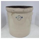 Antique 8 Gal Stoneware Crock
