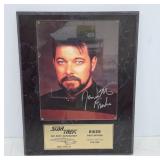 Star Trek Riker Autographed Plaque