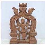 Hand-Carved Wood Thai Warrior Figure
