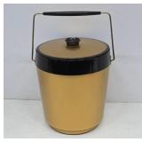 Gold Thermo-Serv Ice Bucket With Lid
