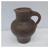 Brown Textured Ceramic Pitcher