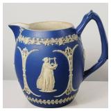 1903 Wedgwood Blue and White Jasperware Pitcher