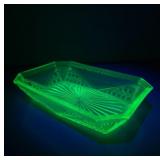 Uranium Vaseline Glass Dish