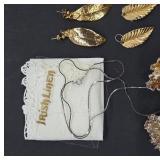 Gold-Tone Leaf And Floral Jewelry Accessories