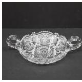 Cut Crystal Bowl with Handles