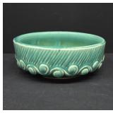 McCoy Pottery Green Bowl with Crack Line