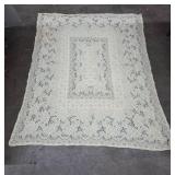 Handmade Lace Tablecloth 61x75 Inches
