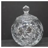 Hand-cut Polish Crystal Bowl with Lid