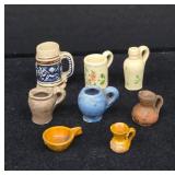 Miniature Pottery and Stein Collection