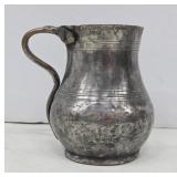 Silver-Plated Copper Tavern Tankard, c. 1780-1840