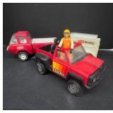 Tonka Red Truck With Attachments