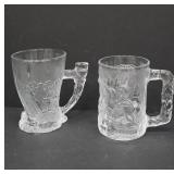 Flintstones and Batman Glass Mugs