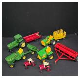 Die-Cast Tractor Toys With Accessories
