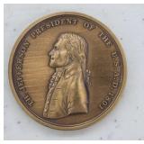 US Mint Bronze Medal Featuring Jefferson