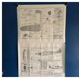 Model Airplane Ford Tri-Motor Blueprint