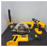 DeWalt 18V Cordless Power Tools Lot