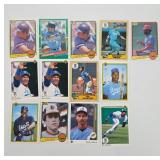 Baseball Cards Featuring Various MLB Players