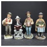 Hand-Painted Ceramic Figurines of Musicians