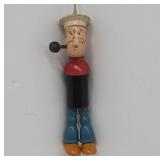 Popeye Wooden Pull Toy Figure Missing Arms