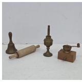 Miniature Kitchenware with Brass Bell